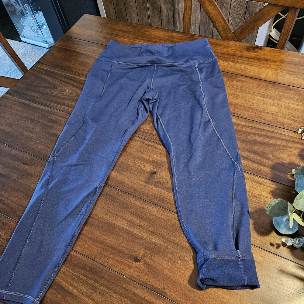 Ewedoos Fleece Lined Women's Navy Leggings
